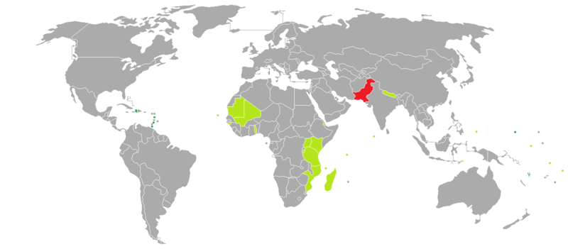 Visa requirements for Pakistani citizens