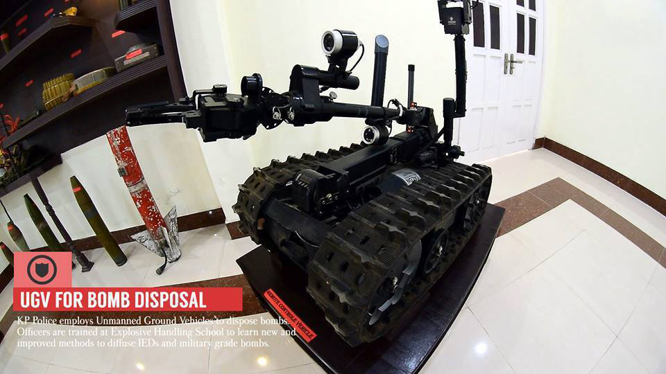 Unmanned ground vehicles to neutralize bombs and explosives