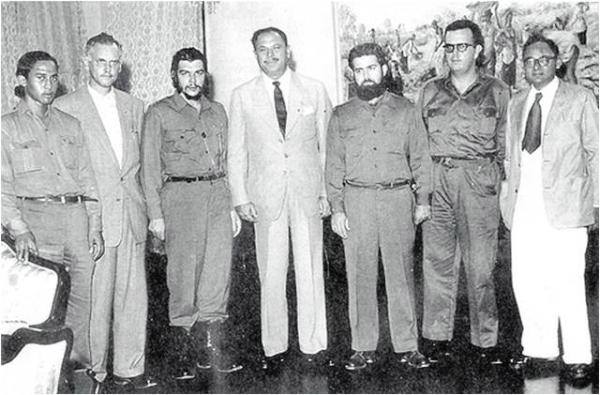 Che Guevara in Karachi in August 8-11, 1959 with Ayub Khan