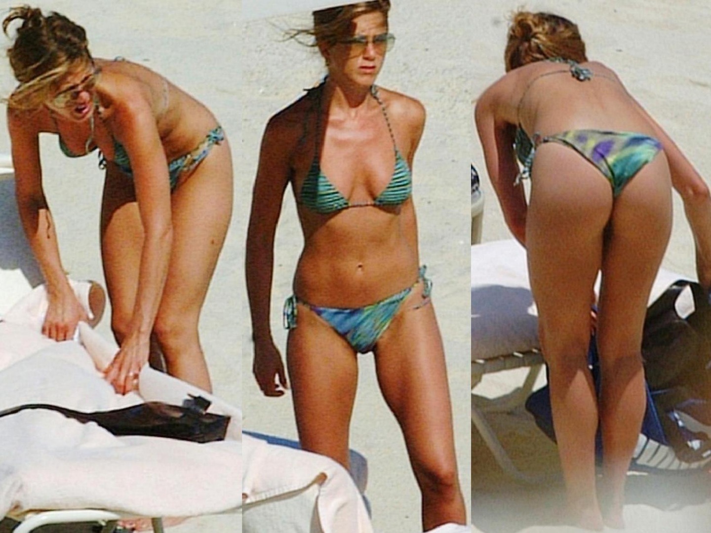 jennifer-aniston-green-stripped-bikini-beach-tb-body - ViewStorm.