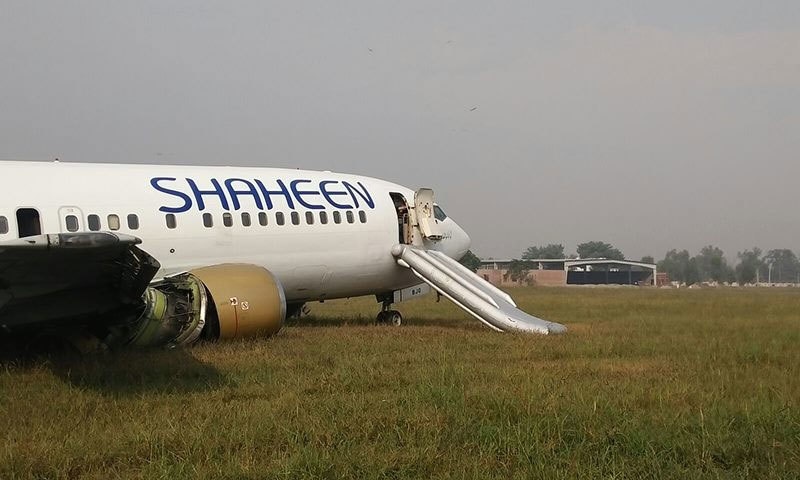 10 injured as Shaheen Air flight crash lands