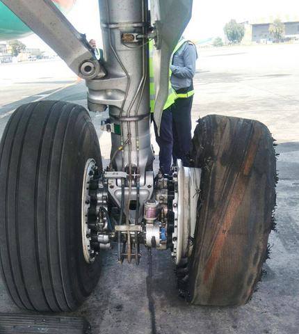 Airblue plane escapes accident as tyre bursts amid landing