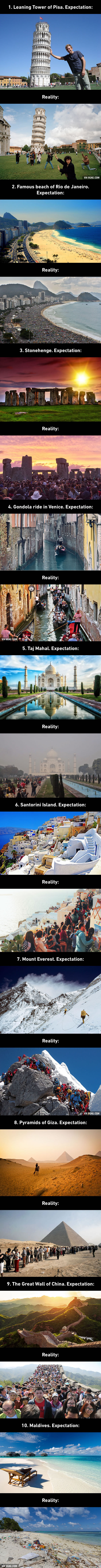 Top 10 Travel Expectations Vs Reality