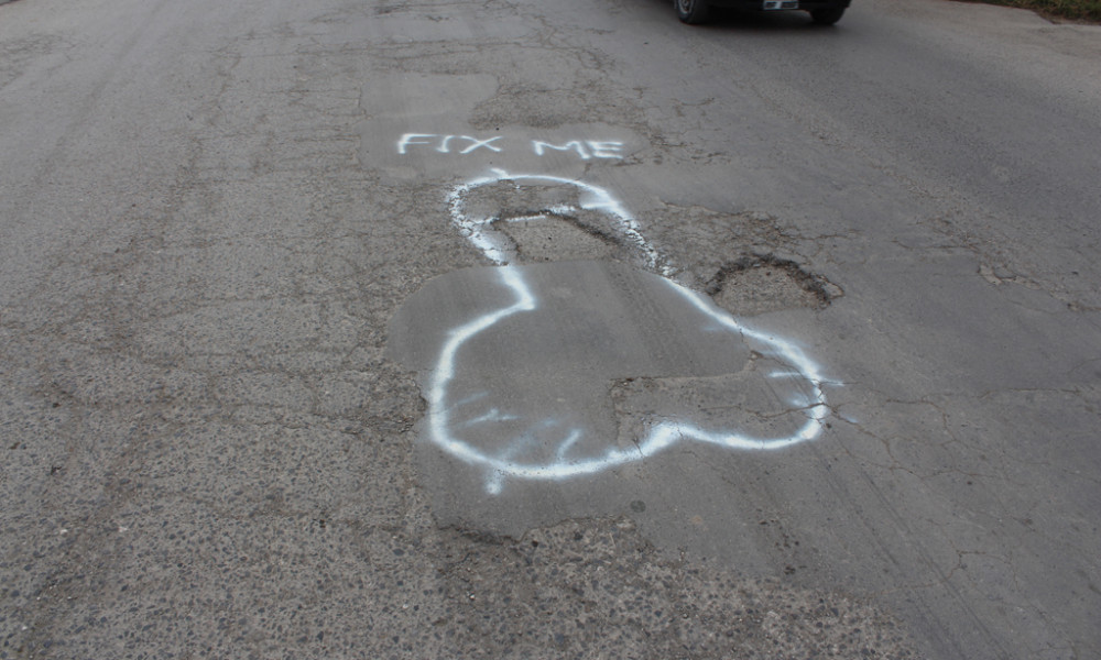 Mystery artist in Islamabad draws penises around potholes so the city will fix them