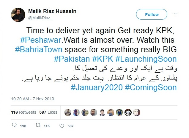 Malik Riaz Tweet
